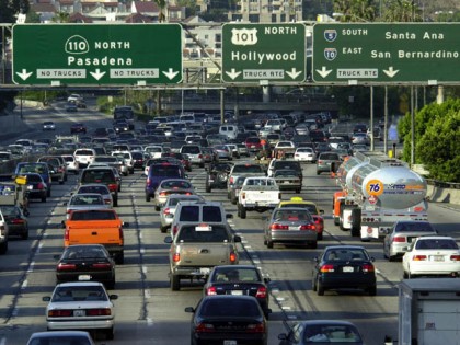 Los Angeles traffic jam