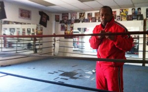 Professional boxer William "Tyson" Harmon trains at Main Event Boxing in Fresno.