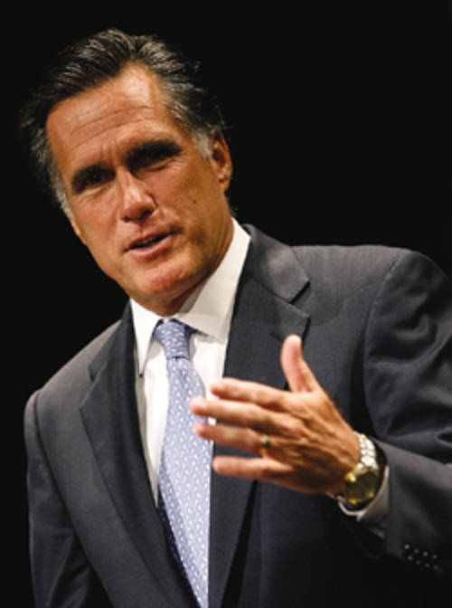 mitt and ann romney. Governor Romney was in Orange